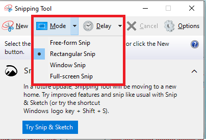 Cách sử dụng Snipping Tool trong Windows